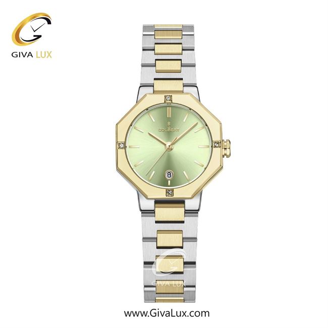 ساعت مچی اورجینال زنانه کلبرت COLBERT طلایی | طلایی-نقره ای| سبز| کد رفرنس 0347L