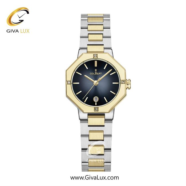 ساعت مچی اورجینال زنانه کلبرت COLBERT طلایی | طلایی-نقره ای| سرمه ای| کد رفرنس 0347L