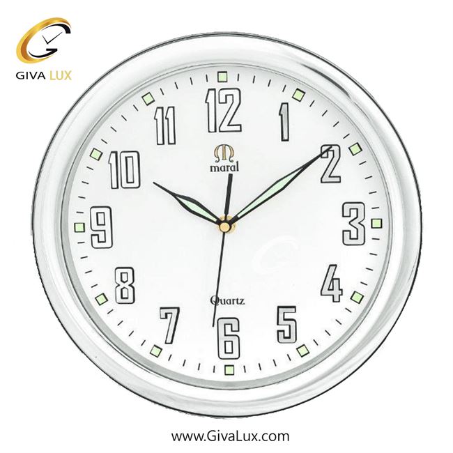 ساعت دیواری اورجینال مارال PVC سفید| کد رفرنس 35