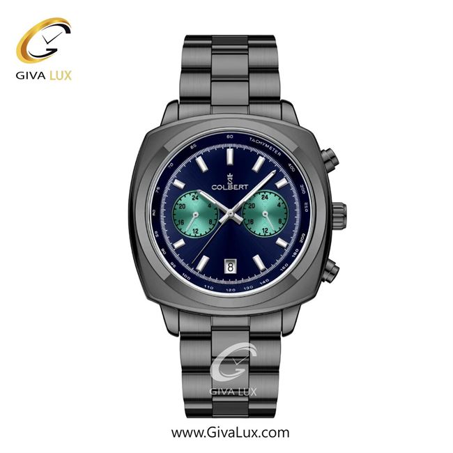 ساعت مچی اورجینال مردانه کلبرت COLBERT سه موتوره فول تایم تیتانیوم | تیتانیوم| سبزآبی-سرمه ای| کد رفرنس 0350M
