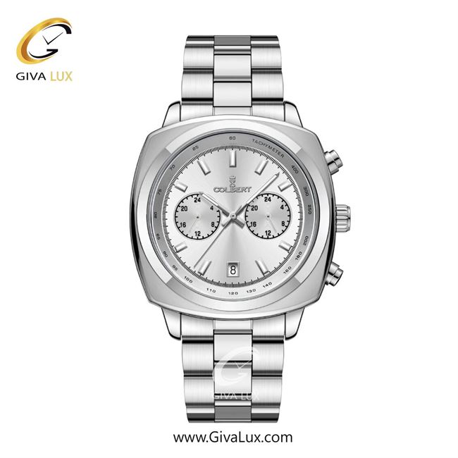 ساعت مچی اورجینال مردانه کلبرت COLBERT سه موتوره فول تایم نقره ای | نقره ای| نقره ای| کد رفرنس 0350M