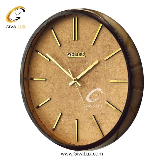 ساعت دیواری اورجینال ولدر PVC قهوه ای| کد رفرنس 600