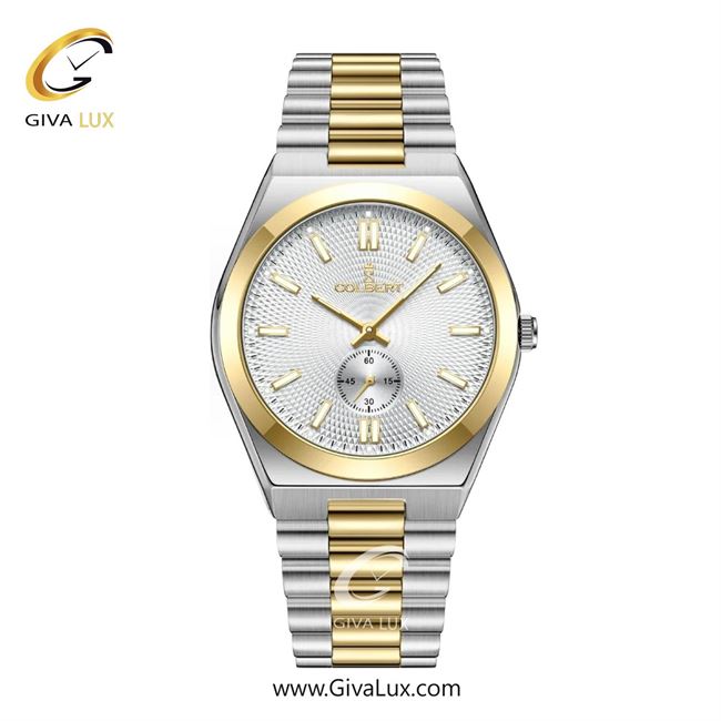 ساعت مچی اورجینال مردانه کلبرت COLBERT دو موتوره زیر ثانیه طلایی | نقره ای-طلایی| نقره ای| کد رفرنس  0358M