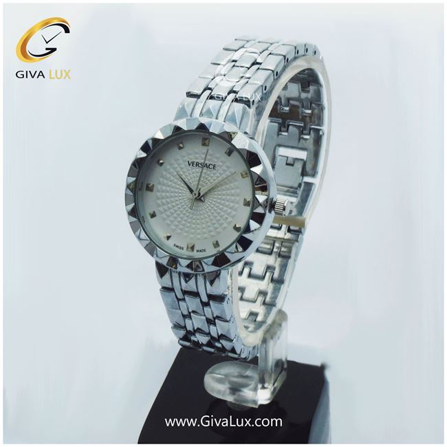 ساعت زنانه بند فلزی ورساچه موتور ژاپن