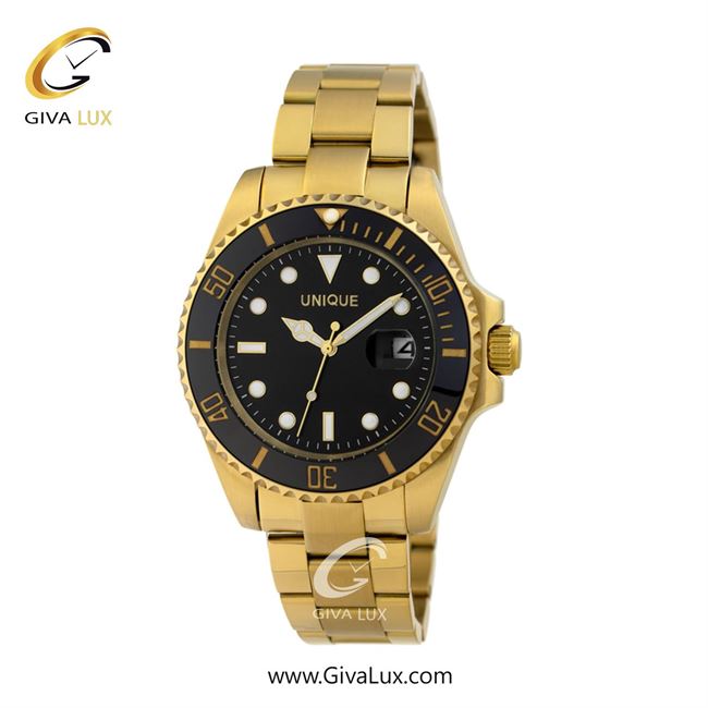 ساعت مچی اورجینال مردانه یونیک طلایی | طلایی| مشکی| کد رفرنس S368
