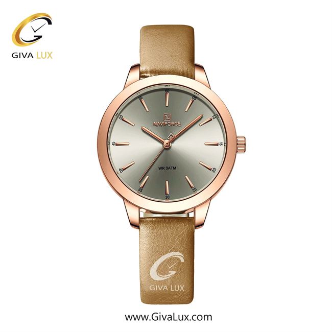 ساعت مچی اورجینال زنانه ناوی فورس|Naviforce|نوی فورس|نیوی فورس رزگلد | طلایی| نقره ای| کد رفرنس NF 5024