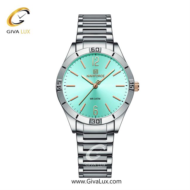 ساعت مچی اورجینال زنانه ناوی فورس|Naviforce|نوی فورس|نیوی فورس نقره ای | نقره ای| آبی| کد رفرنس NF5029