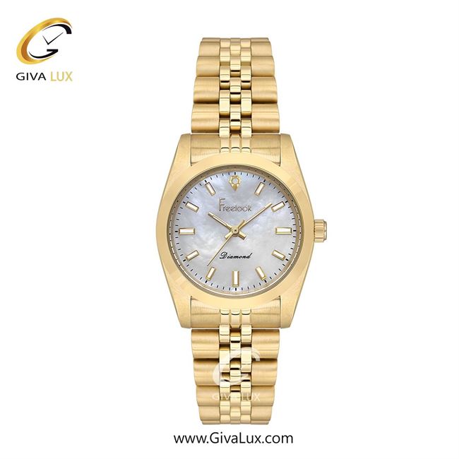 ساعت مچی اورجینال زنانه فریلوک Freelook طلایی | طلایی| نقره ای| کد رفرنس FL.4.10004-3