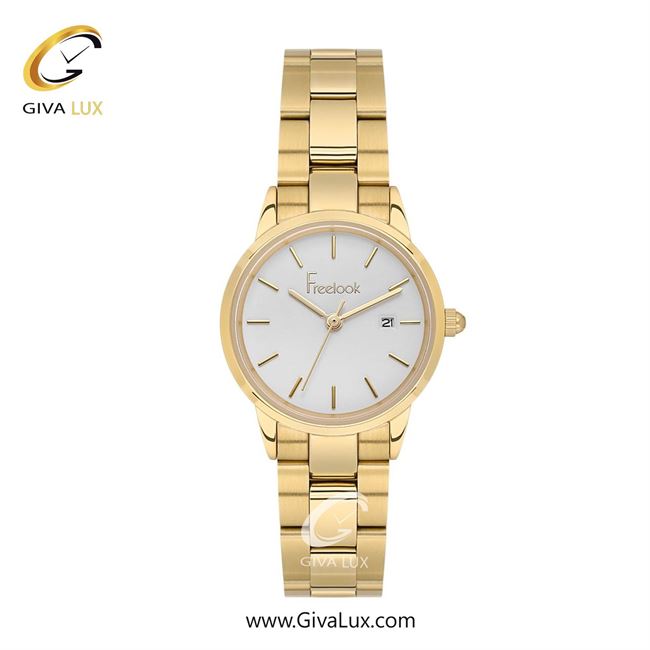 ساعت مچی اورجینال زنانه فریلوک Freelook طلایی | طلایی| نقره ای| کد رفرنس FL.4.10012-3