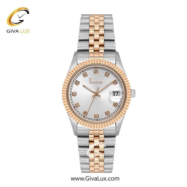 ساعت مچی اورجینال زنانه فریلوک Freelook رزگلد | نقره ای-رزگلد| نقره ای| کد رفرنس FL.4.10015-6
