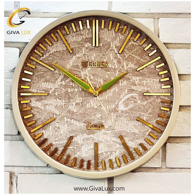 ساعت دیواری اورجینال ولدر PVC کرم| کد رفرنس 400