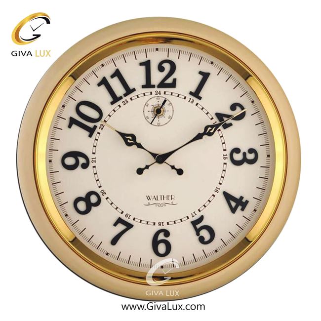 ساعت دیواری اورجینال والتر چوب کرم| کد رفرنس 4018NE