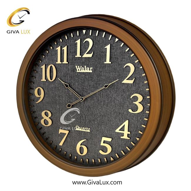 ساعت دیواری اورجینال والار PVC قهوه ای| کد رفرنس 601