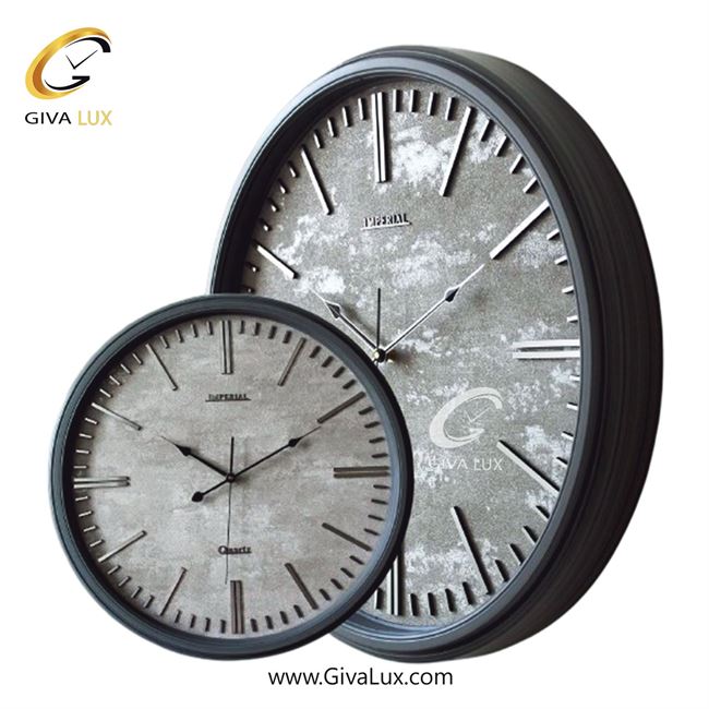 ساعت دیواری اورجینال امپریال PVC طوسی| کد رفرنس 102