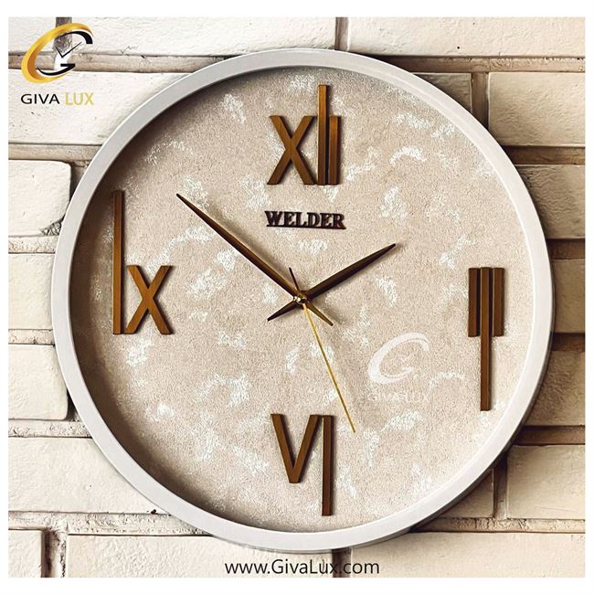 ساعت دیواری اورجینال ولدر PVC سفید| کد رفرنس 403