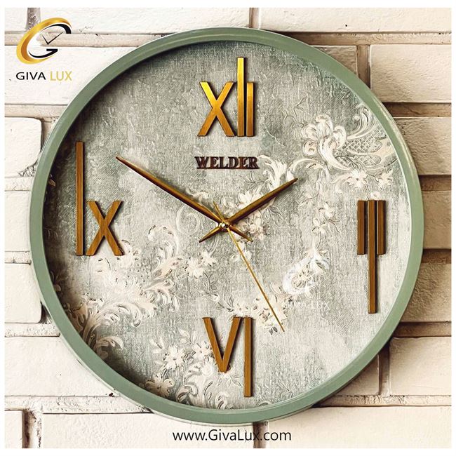 ساعت دیواری اورجینال ولدر PVC سبز| کد رفرنس 403