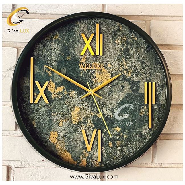 ساعت دیواری اورجینال ولدر PVC مشکی| کد رفرنس 403