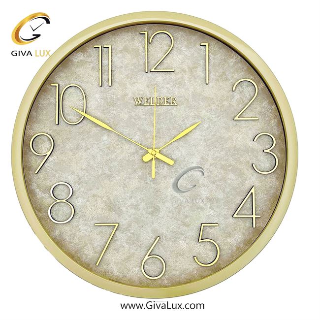 ساعت دیواری  ولدر عرض قاب 38 سانتیمتر  | کرم | کد رفرنس 404