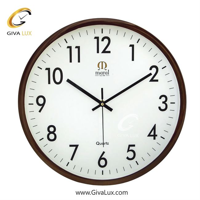 ساعت دیواری اورجینال مارال PVC قهوه ای| کد رفرنس 42