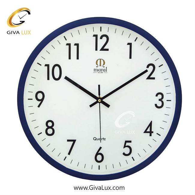 ساعت دیواری اورجینال مارال PVC سرمه ای| کد رفرنس 42