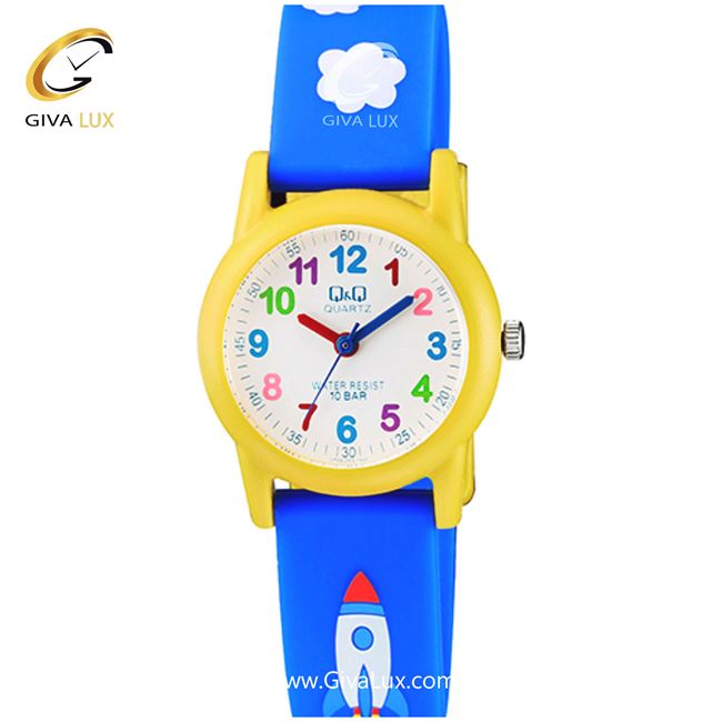 ساعت مچی اورجینال کیو اند کیو بچه گانه زرد | آبی | سفید | کد رفرنس VR99J003Y