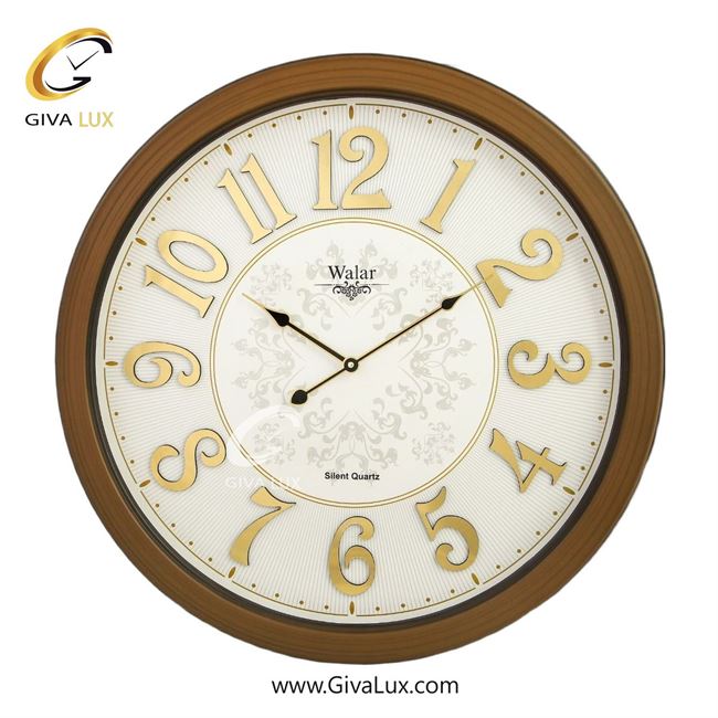 ساعت دیواری اورجینال والار PVC قهوه ای| کد رفرنس 603