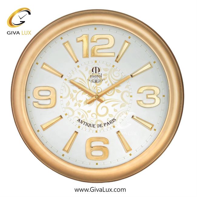 ساعت دیواری اورجینال مارال PVC طلایی| کد رفرنس 43