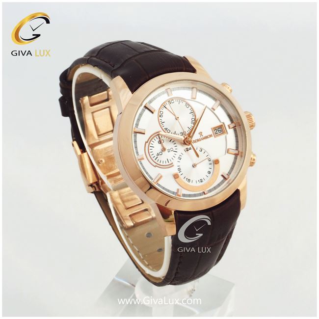 ساعت زنانه سه موتوره رومانسون بندچرمی