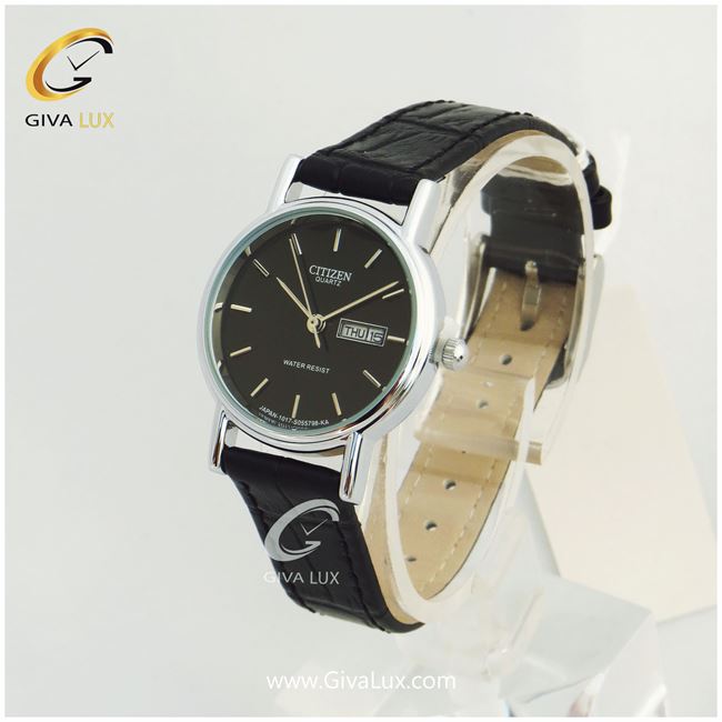 ساعت مچی زنانه سیتی زن نقره ای | مشکی| مشکی|