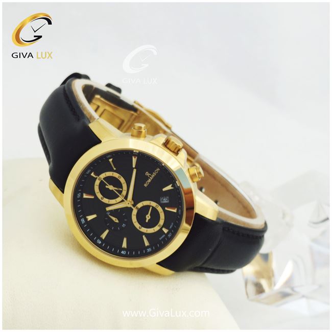 ساعت زنانه سه موتوره رومانسون بندچرمی