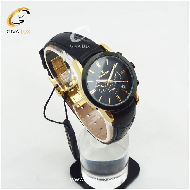 ساعت زنانه طرح سه موتوره رومانسون بند چرمی