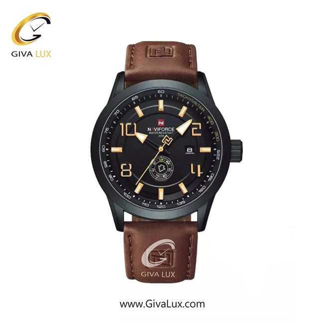 ساعت مچی اورجینال مردانه ناوی فورس|Naviforce|نوی فورس|نیوی فورس مشکی | قهوه ای| مشکی| کد رفرنس NF9229