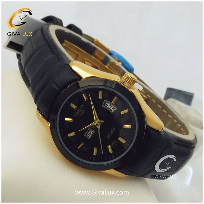 ساعت مچی زنانه دو تقویم بند فیکس تیسوت