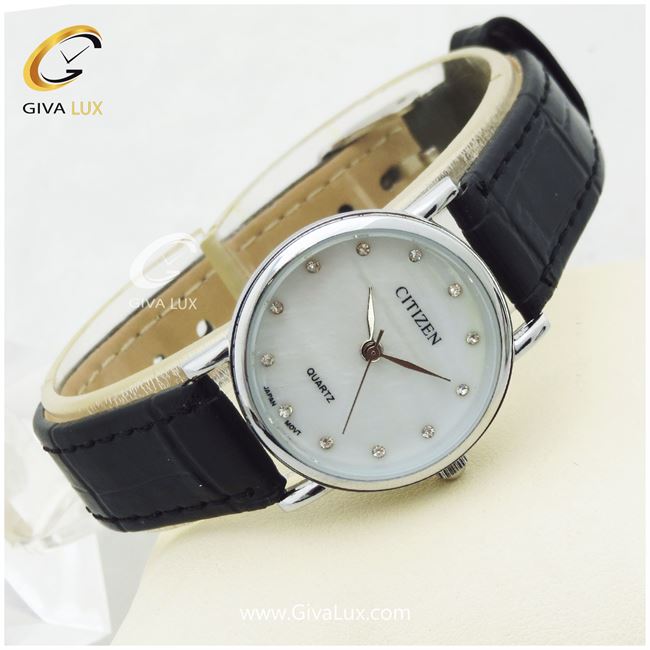 ساعت مچی زنانه بند چرمی سیتیزن