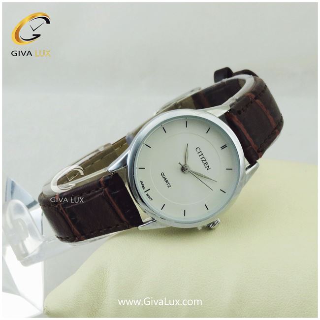 ساعت مچی زنانه بند چرمی سیتیزن