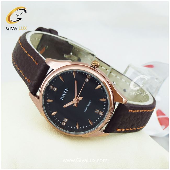 ساعت مچی اورجینال زنانه رِیت RATE رزگلد | قهوه ای| مشکی| کد رفرنس T8239L