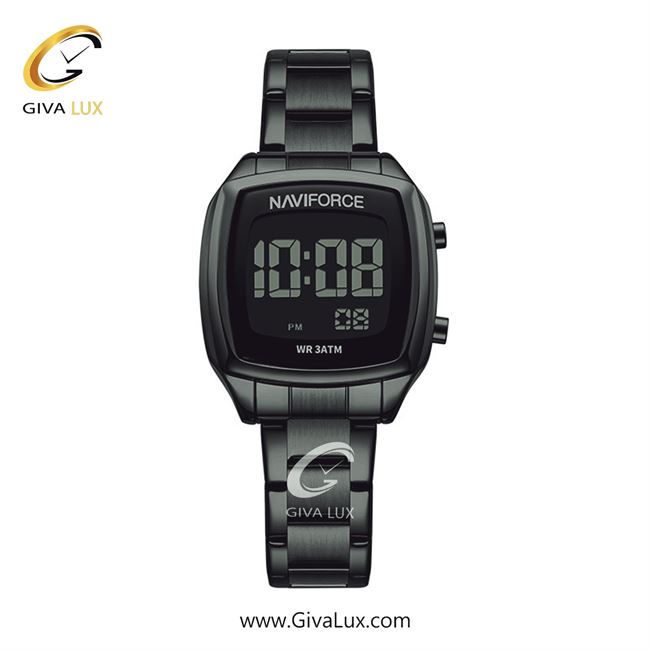 ساعت مچی اورجینال زنانه ناوی فورس|Naviforce|نوی فورس|نیوی فورس مشکی | مشکی| مشکی| کد رفرنس NF5047  B/B