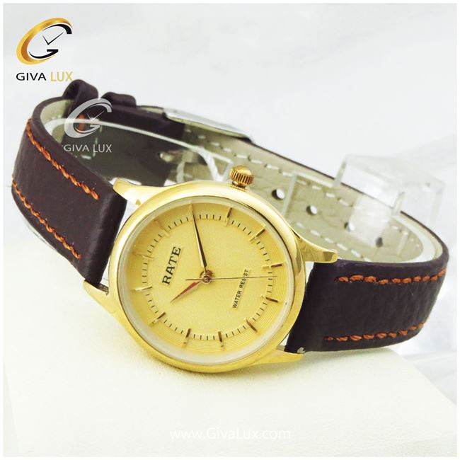 ساعت مچی اورجینال زنانه رِیت RATE طلایی | قهوه ای| طلایی| کد رفرنس T7132L