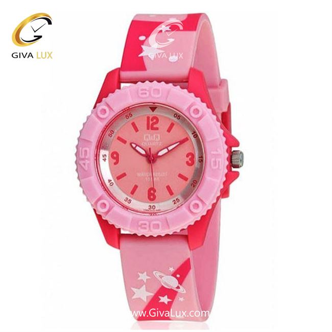 ساعت مچی اورجینال کیو اند کیو بچه گانه صورتی | صورتی | صورتی | کد رفرنس VQ96J019Y