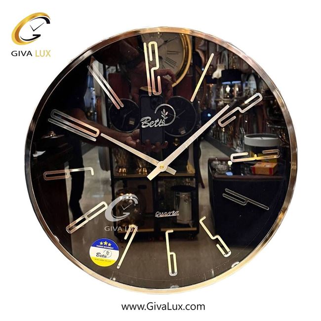 ساعت دیواری اورجینال بتیس آلیاژ فلزی نقره ای| کد رفرنس 4520