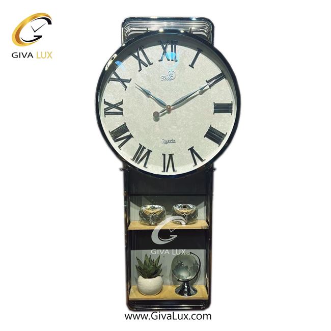 ساعت دیواری اورجینال بتیس آلیاژ فلزی نقره ای| کد رفرنس 4550