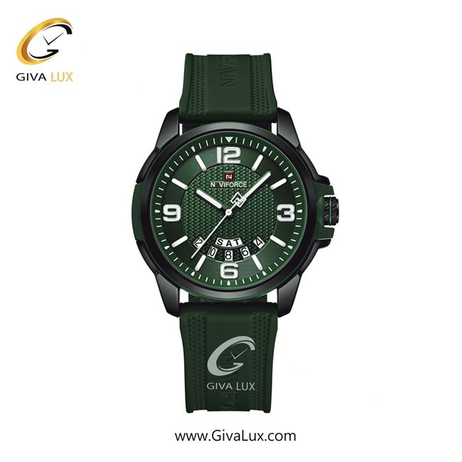 ساعت مچی اورجینال مردانه ناوی فورس|Naviforce|نوی فورس|نیوی فورس مشکی-سبز | سبز| سبز| کد رفرنس NF9215