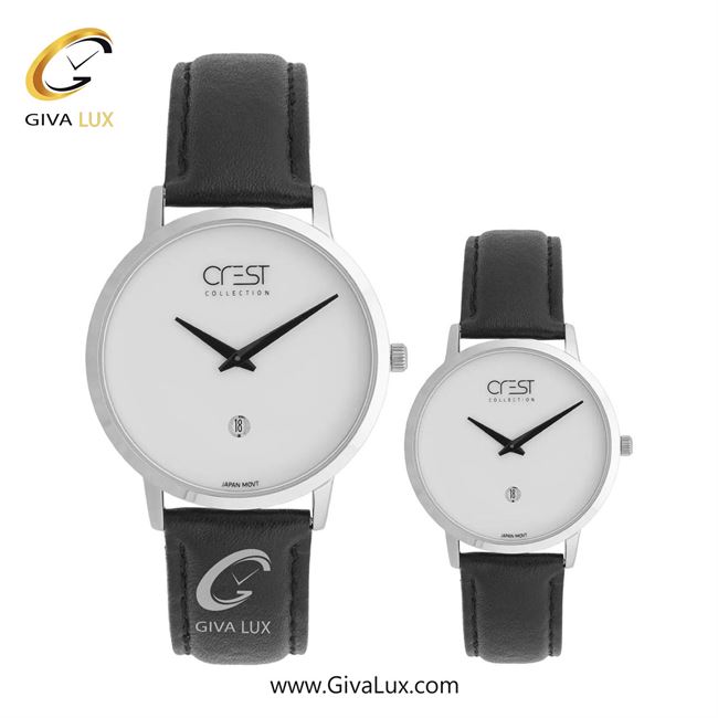 ساعت مچی اورجینال ست کرست | Crest  نقره ای | مشکی| سفید| کد رفرنس Crest 9078-1