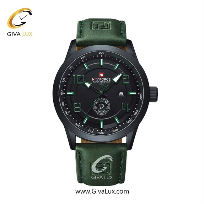 ساعت مچی اورجینال مردانه ناوی فورس|Naviforce|نوی فورس|نیوی فورس مشکی | سبز| مشکی| کد رفرنس NF9229