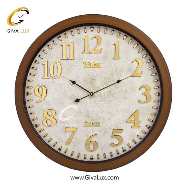 ساعت دیواری اورجینال والار PVC قهوه ای| کد رفرنس 601
