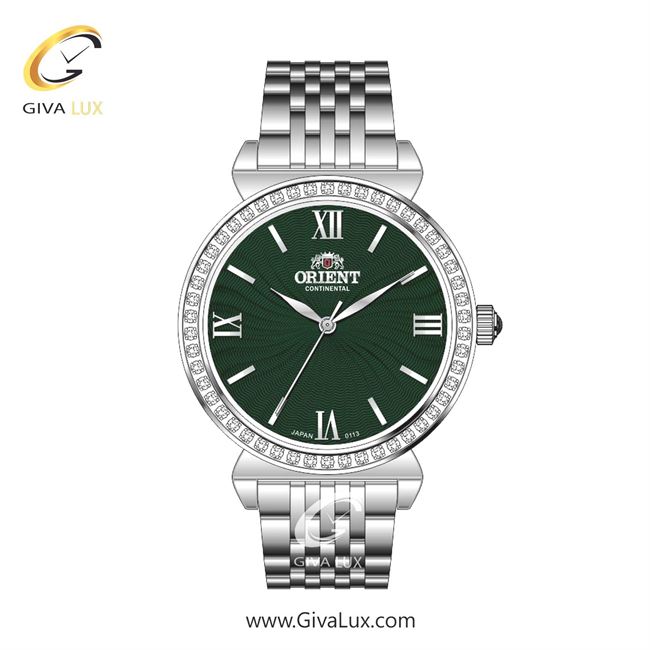 ساعت مچی اورجینال زنانه اورینت (کانتیننتال) | Orient (Continental) نقره ای | نقره ای| سبز یشمی تیره| کد رفرنس 0113