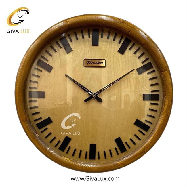 ساعت دیواری اورجینال پاشا چوب قهوه ای| کد رفرنس 505