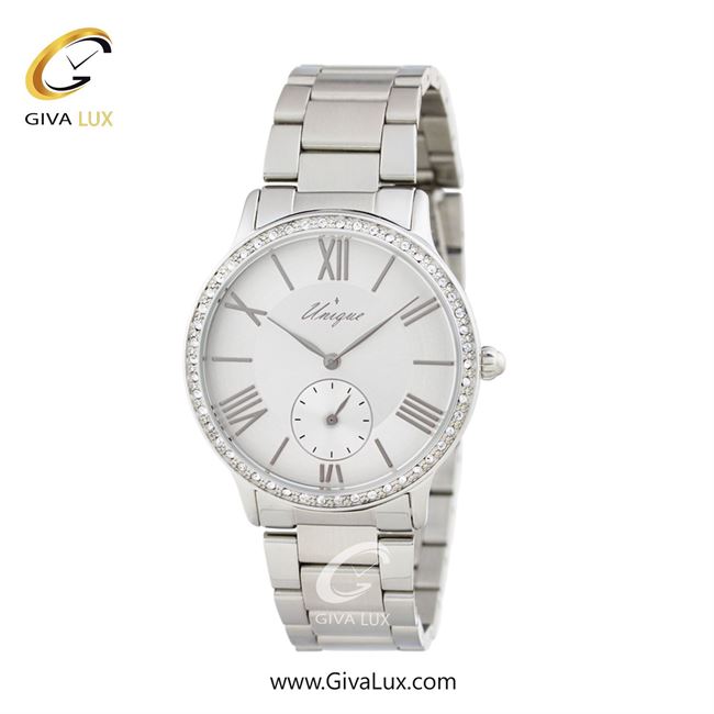 ساعت مچی اورجینال زنانه یونیک دو موتوره زیر ثانیه نقره ای | نقره ای| نقره ای| کد رفرنس S500