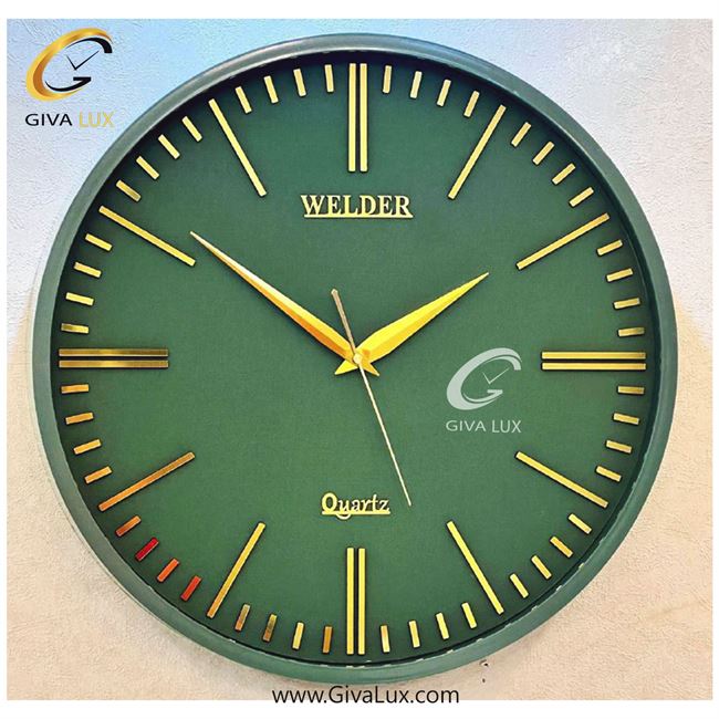 ساعت دیواری اورجینال ولدر PVC سبز| کد رفرنس 5013