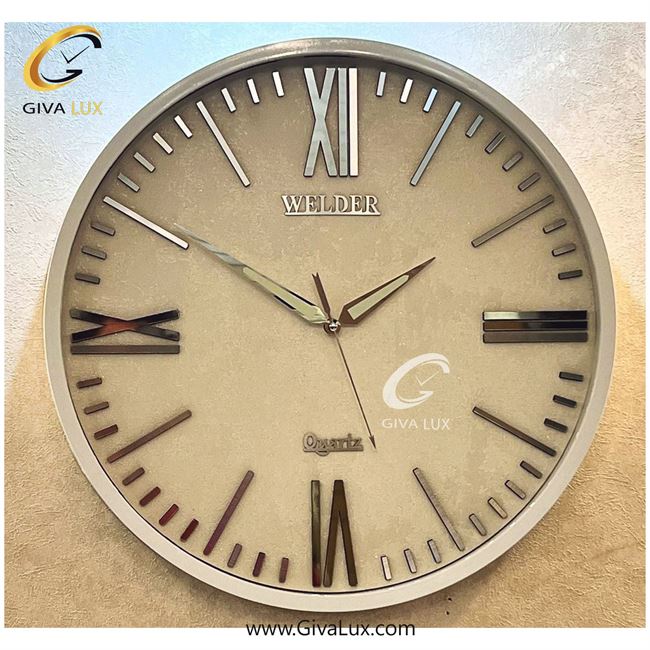 ساعت دیواری اورجینال ولدر PVC سفید| کد رفرنس 5015